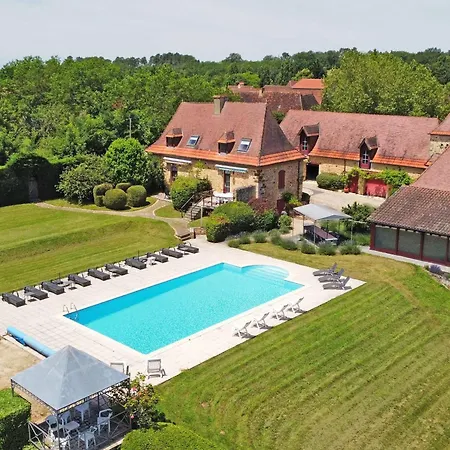 Authentique Propriete Perigourdine Pour 18 Pers. Avec Piscine Chauffee - Fr-1-824-13 *
