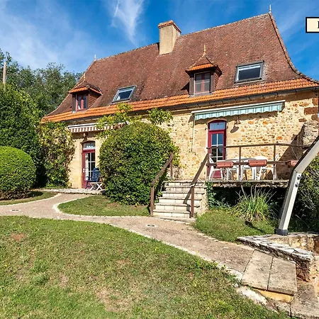 Authentique Propriete Perigourdine Pour 18 Pers. Avec Piscine Chauffee - Fr-1-824-13 * Rouffignac Saint-Cernin